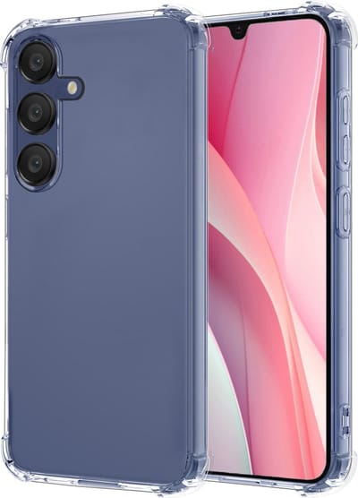 Hoesje - Geschikt voor Samsung Galaxy A15 - Sterk & Shockproof - Siliconen Case - Back Cover - Telefoon Hoes Shock Proof - Transparant