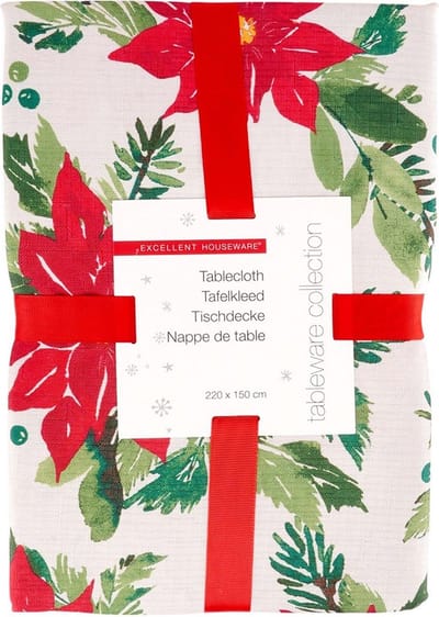 Tafelkleed Kerst Bestand Tegen Vlekken 220x150 cm - Tafellaken - Tafelzeil