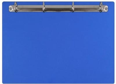 Magnetisch klembord A4 incl. ringband (liggend) - Blauw