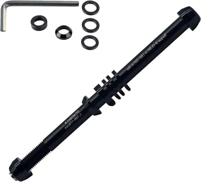Reserveas Fietstrainer - Snelspanner Fiets - Indoor Fietsen - Verstelbare Breedte - 135-148 mm - Zwart