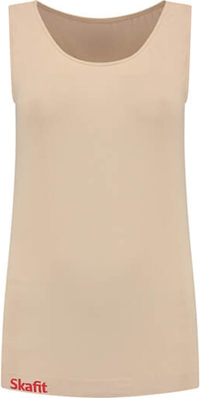 Skafit Casual dames hemd maat S - beige - ademend - antibacterieel - stretch - platte naden - extra lengte