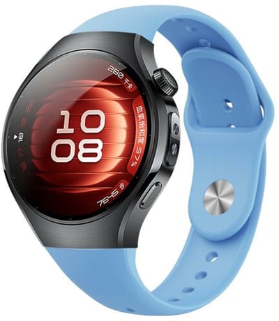 By Qubix - Classic sportbandje 'True Fit' - Blauw - geschikt voor Huawei Watch 5 - 42mm