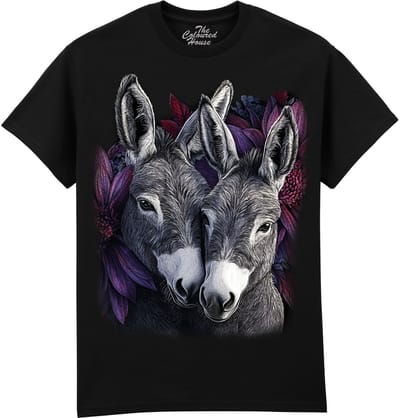 Ezels Donkey Pair The Coloured House T-shirt XXL