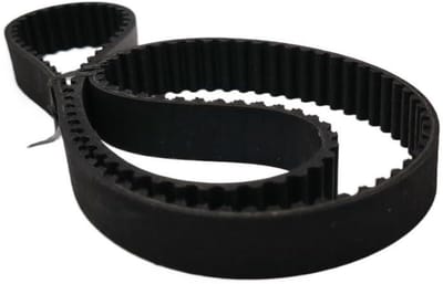 Tandriem - Transmissieriem - Machineonderdelen - Glasvezelkern - 501 mm lengte - Zwart