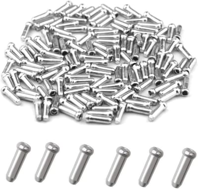 Solidchoice - 100 Stuks Aluminium Kabel Einddoppen voor Fietskabels