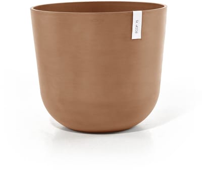 Ecopots Oslo 55 - Terra - Ø55 x H48,5 cm - Ronde terrakleurige bloempot