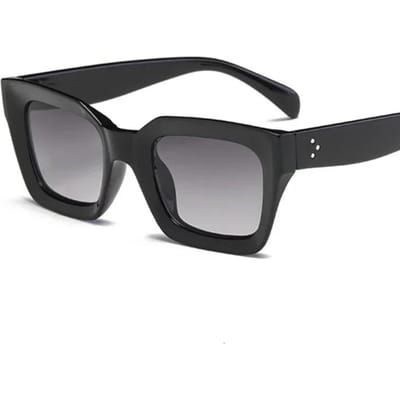 Nieuwste Mode Dames Luxe Vierkante Zonnebrillen Dames Klassiek Groot Montuur Zonnebrillen Dames Groot Montuur Uv400 Brillen Zwart gray