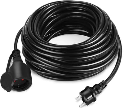Verlengsnoer H05VV-F 3G – 230V 16A – IP44 – 20m – Voor Binnen en Buiten