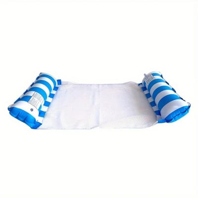 Bovista Luxe Waterhangmat - Luchtbed Zwembad - Luchtmatras Opblaasbaar - Water Hangmat - Aqua Lounge - Blauw