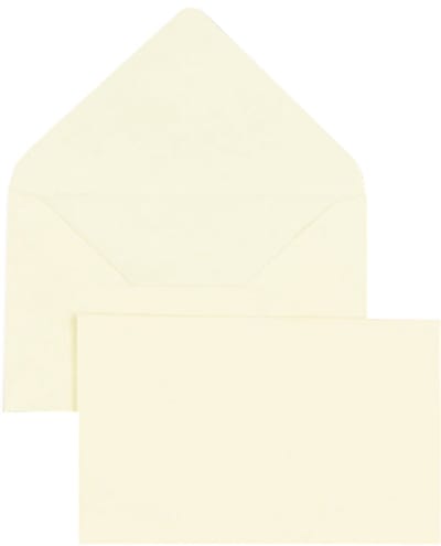 GPV envelop, 90x140 mm, geel, ongegomd, 80 g/m2, 1.000 st