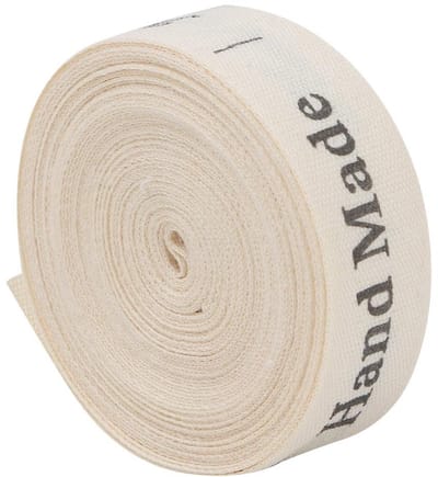 Dailygoods- Katoenen Lint 1,5 cm Breed - 5 Meter Rol - Natuurlijk Katoen - Handgemaakt Patroon - Ideaal voor Geschenkverpakking - Duurzaam en Zacht - Geschenkband