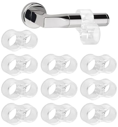 10 Stuks Deurstoppers - Transparante Deurknop Bescherming voor Kinderen, Slaapkamer en Kantoor