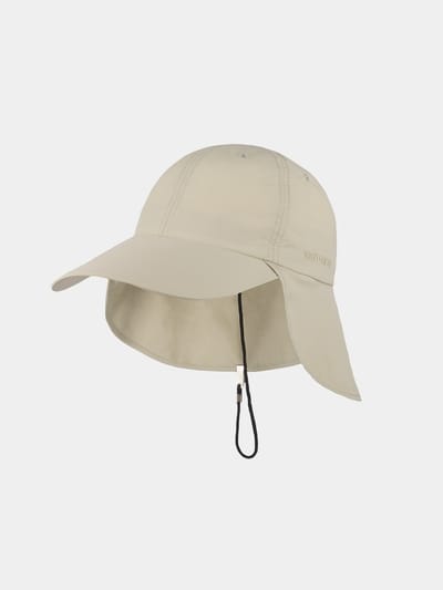 Dean - Baseball cap met lange klep en nekflap - Beige