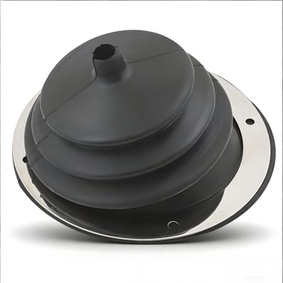 Dailygoods- Schakelstofkap Universeel - Versnellingsbakplaat - Rubber/Metaal - Eenvoudig te installeren - Inclusief bevestigingsring - Stofdicht - Versnellingspookhoes