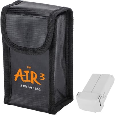 Batterij Tas - Veiligheidszak - Accu Bescherming - Brandwerend Materiaal - Voor 1 Accu - Zwart