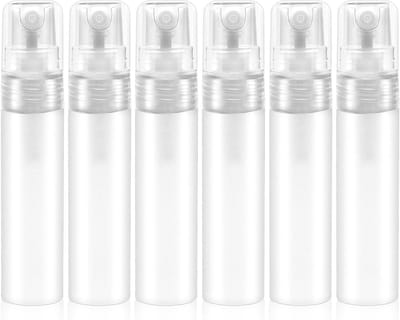 Set van 6 Mini Spray Flacons van 5ml - Draagbare Vernevelaars voor Parfum, Essentiële Olie en Reiniging - Herbruikbare Transparante Flesjes voor Reizen