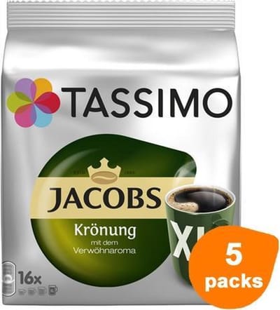 Tassimo - Jacobs Krönung XL - 5x 16 T-Discs