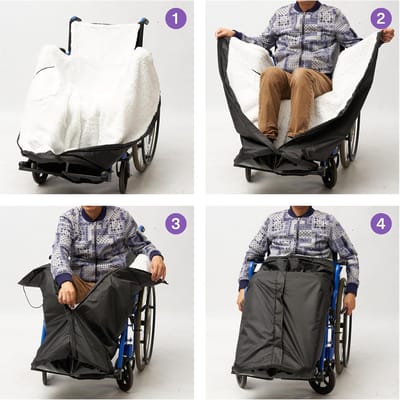 Gevoerde Rolstoel Beenhoes met Binnenzak - Warm en Waterdicht - Perfect voor Scootmobiel en Rolstoelen