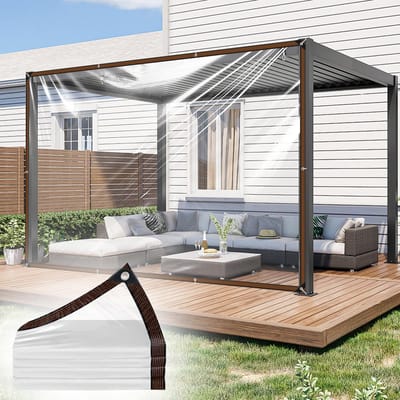 Unyqoos® Transparante waterdichte afdekfolie voor tuin, balkon en bouwprojecten