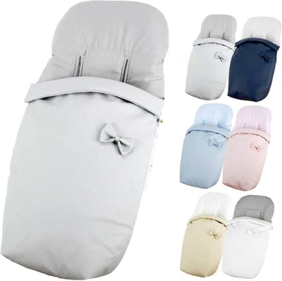 Universele Voetenzak - Baby Slaapzak - Warmte en Comfort - Waterafstotend Kunstleer - 95 x 50 cm - Grijs