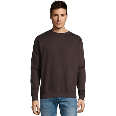 SOLS Uniseks Adult New Supreme Sweatshirt (Diep Houtskool Grijs Effen)