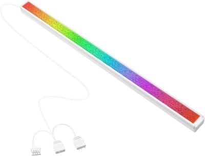 Verlichte 17 LED ARGB Strip met Magnetische Bevestiging, 5V 4PIN Aanpasbaar, Zwart Aluminium en Diffuus Licht, Ideaal voor PC Behuizing en Aangepaste Effecten, 550mm Kabel