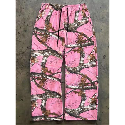 Heren Casual Broek Lente en Herfst Nieuwe Losse en Veelzijdige Broek L pink