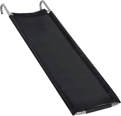 Trampoline Glijbaan - Speel Accessoire - Buiten Spelen - Verbeterde Veiligheidsvulling - 45 x 35 x 9.5 cm - Zwart