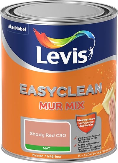 Levis - Easyclean Mur Mat Mix - Shady Red C30 - Mengverf - 1 L