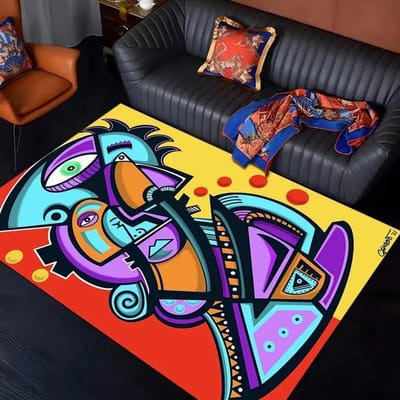 Picasso abstracte stijl schilderij bedrukt tapijt mode antislip vloerkleed woonkamer slaapkamer badkamer keuken deurmat decor cadeau 120*160cm