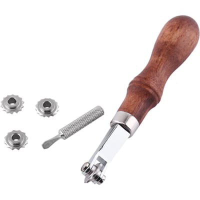 1 stuks Leathercraft Spacer Embossing Systeem Set Leer Naaien Ontwerp Gereedschap brown