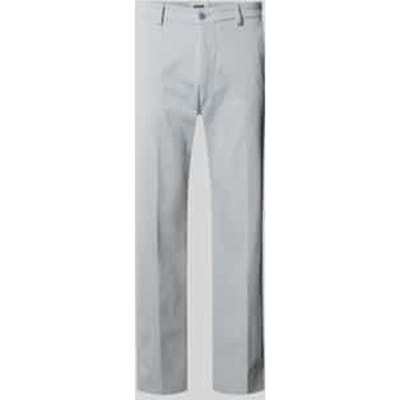 straight fit stoffen broek met persplooien model 'Ajend'