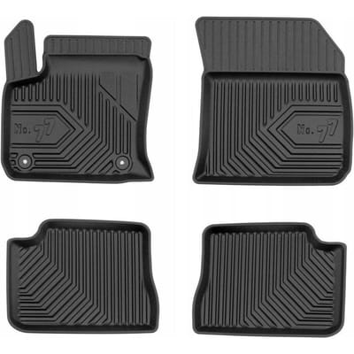 Frogum No.77 - Automatten - Geschikt voor DS3 Crossback E-Tense vanaf 2018 (Electric) - 4-delige set - TPE Rubber - Zwart
