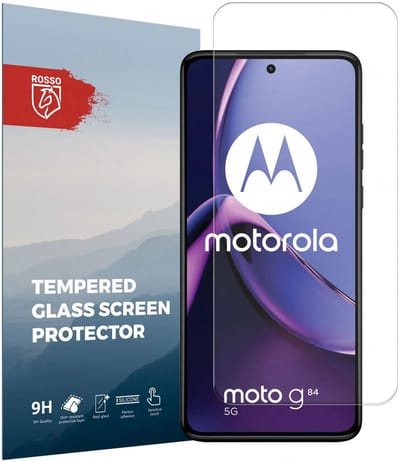 Rosso 9H Tempered Glass Screen Protector Geschikt voor Motorola Moto G84 | Glasplaatje | Beschermlaag | Beschermglas | 9H Hardheid