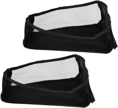Kinderwagen Organizer - Luiertas Onderstel - Babybenodigdheden Meenemen - Universele Compatibiliteit - 30 x 12 x 10 cm - Zwart