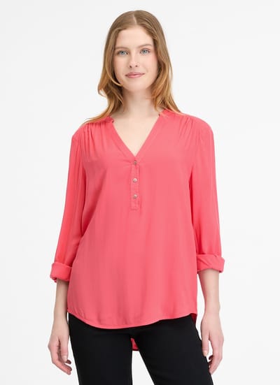 Blouse Fierra coral LM v-hals Ragwear - maat S