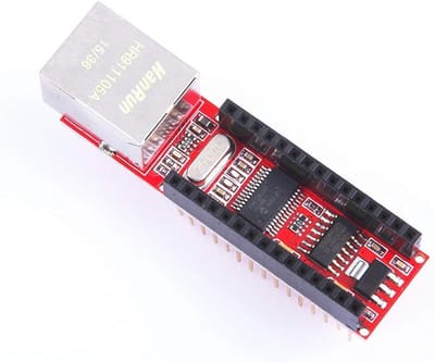 Ethernet Shield - Netwerk Module - Arduino Verbinden - SPI Interface - 67x18x25 mm - Groen