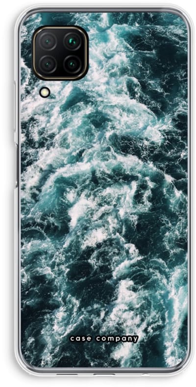 Case Company® - Hoesje geschikt voor Huawei P40 Lite hoesje - Zee golf - Soft Cover Telefoonhoesje - Bescherming aan alle Kanten en Schermrand