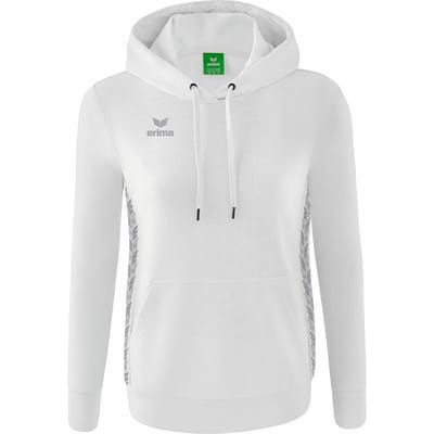 Erima Essential Team Sweatshirt Met Capuchon Dames - Wit / Monument Grey | Maat: 36