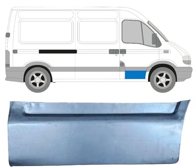 Reparatiepaneel voor deur voor Renault Master 1998-2010 / Rechts
