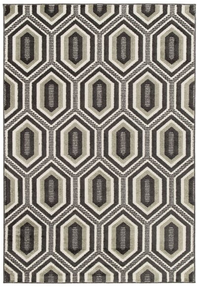 Modern vloerkleed - Forme Cristal antraciet 160x230
