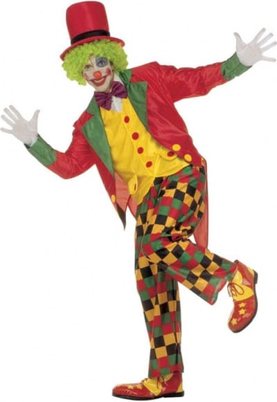 Widmann Clowns verkleedkleding - gekleurd - volwassenen - clownspak - kostuum - Carnaval 54