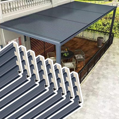 Aluminium Dakplaten - Waterdichte Dakpanelen - Dakrenovatie Tuinhuis - Golfpatroon Waterafvoer - 8 Stuks 1.1m