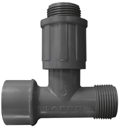 Rain Bird Verdeelstuk PVC 1" wartel binnendraad x buitendraad 10bar grijs type RB1301-010 1-groep