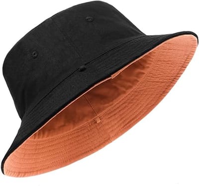 Hoed - Emmerzonnehoed - Grote dubbelzijdige vissershoed - Dubbelzijdige UV-bescherming Emmerhoed - Zomer - Geschikt voor golfen, wandelen in de buitenlucht (Hoedomtrek 62-65 cm)