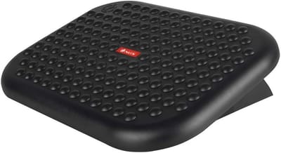 Ergonomische Voetensteun - Voetenbankje Bureau - Comfortabel Zitten - Verstelbare Hoogte - 44.8 x 33.5 cm - Grijs
