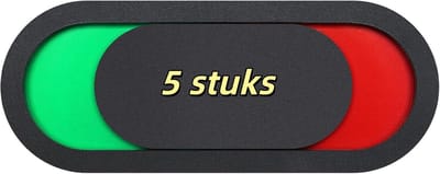 5 stuks schuifborden - afschermplaten voor ruimtebezetting voor toilet, badkamer, kamer, vergaderruimte, kantoor, leegstandbord 10x4cm (zwart)