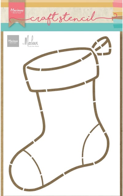 #7 Craft stencil Stocking