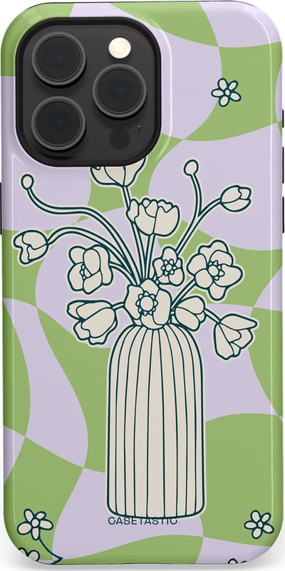 Casetastic Hoesje Geschikt voor Apple iPhone 15 Pro Max Magsafe - Stijlvolle Beschermende Duo-layer Case - Bosje vol groen