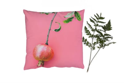 Sierkussens - Kussentjes Woonkamer - 40x40 cm - Planten - Zomer - Roze